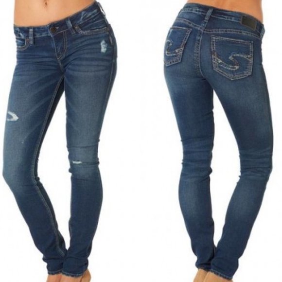 Silver Jeans Tuesday Joga Low Skinny Size W27 / L31 - Picture 1 of 1
